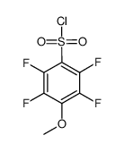 2,3,5,6-tetrafluoro-4-methoxybenzenesulfonyl chloride Structure