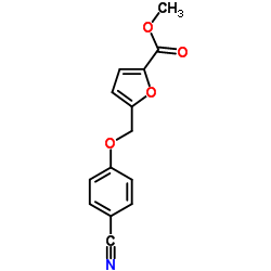 Methyl 5-[(4-cyanophenoxy)methyl]-2-furoate Structure