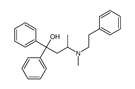 3-[methyl(2-phenylethyl)amino]-1,1-diphenylbutan-1-ol Structure