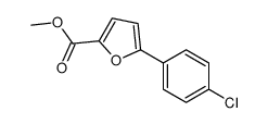 5-(4-氯苯基)呋喃-2-羧酸甲酯结构式