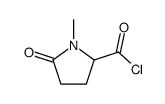 1-methyl-5-oxopyrrolidine-2-carbonyl chloride结构式