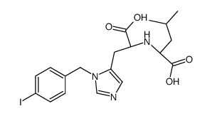 (2S)-2-[[(1S)-1-carboxy-2-[3-[(4-iodophenyl)methyl]imidazol-4-yl]ethyl]amino]-4-methylpentanoic acid Structure
