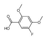 5-fluoro-2,4-dimethoxy-benzoic acid Structure
