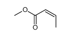(Z)-methyl but-2-enoate结构式