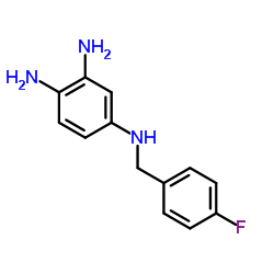 N4-(4-Fluorobenzyl)-1,2,4-benzenetriamine结构式