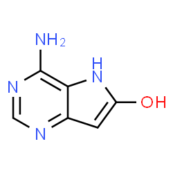 5H-Pyrrolo[3,2-d]pyrimidin-6-ol, 4-amino- (9CI) Structure