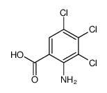 2-氨基-3,4,5-三氯苯甲酸结构式