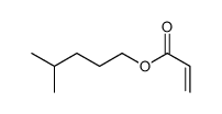 4-methylpentyl prop-2-enoate结构式