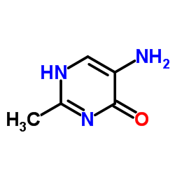 5-氨基-2-甲基-4(1H)-嘧啶酮结构式