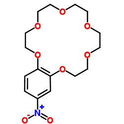 4-nitrobenzo-18-crown-6 Structure