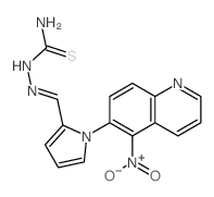 [[1-(5-nitroquinolin-6-yl)pyrrol-2-yl]methylideneamino]thiourea Structure