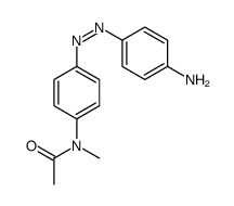 N-[4-[(4-aminophenyl)diazenyl]phenyl]-N-methylacetamide结构式