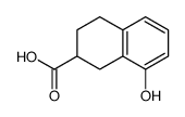 8-羟基-1,2,3,4-四氢萘-2-羧酸结构式