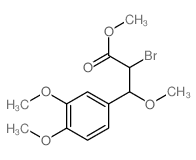 methyl 2-bromo-3-(3,4-dimethoxyphenyl)-3-methoxy-propanoate结构式