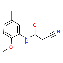2-Cyano-N-(2-methoxy-5-methylphenyl)acetamide Structure