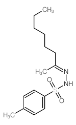 4-methyl-N-(octan-2-ylideneamino)benzenesulfonamide结构式