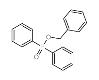 Phosphinic acid, diphenyl-, benzyl ester结构式
