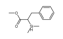 methyl 3-phenyl-2-(dimethylsilyl)propanoate Structure