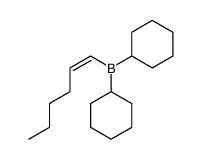 Dicyclohexyl-((Z)-hex-1-enyl)-borane Structure