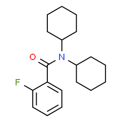 N,N-Dicyclohexyl-2-fluorobenzamide Structure