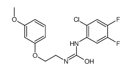 1-(2-chloro-4,5-difluorophenyl)-3-[2-(3-methoxyphenoxy)ethyl]urea结构式