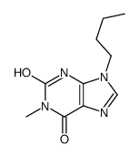 9-butyl-1-methyl-3H-purine-2,6-dione结构式