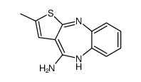4-AMINO-2-METHYL-10H-THIENO(2,3-B)(1,5)-BENZODIAZEPINE structure