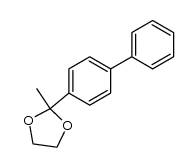 4-phenylacetophenone ethylene acetal Structure