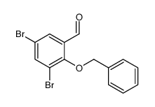 2-苄氧基-3,5-二溴苯甲醛结构式