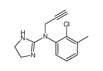 2-[N-propargyl-N-(2'-chloro-3'-methyl-phenyl)-amino]-2-imidazoline结构式