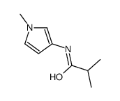 2-methyl-N-(1-methylpyrrol-3-yl)propanamide结构式