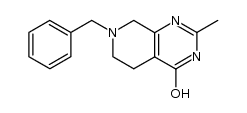 7-苄基-2-甲基-5,6,7,8-四氢吡啶并[3,4-d]嘧啶-4(3H)-酮结构式