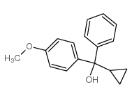 环丙基-4-甲氧基二苯基甲醇结构式