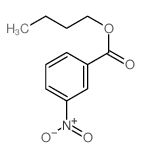 butyl 3-nitrobenzoate结构式