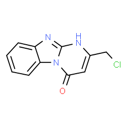 2-氯甲基-10H-苯并[4,5]咪唑并[1,2-a]嘧啶-4-酮结构式