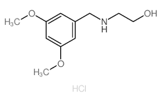 Ethanol,2-[[(3,5-dimethoxyphenyl)methyl]amino]-, hydrochloride (1:1) Structure