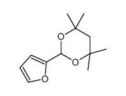 2-(furan-2-yl)-4,4,6,6-tetramethyl-1,3-dioxane结构式