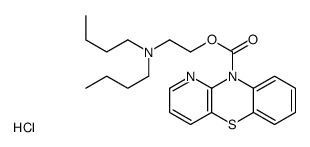 2-(dibutylamino)ethyl pyrido[3,2-b][1,4]benzothiazine-10-carboxylate,hydrochloride Structure