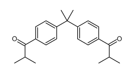 2-methyl-1-[4-[2-[4-(2-methylpropanoyl)phenyl]propan-2-yl]phenyl]propan-1-one结构式