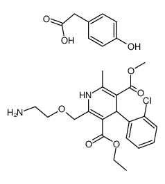 amlodipine p-hydroxyphenylacetate Structure