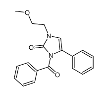 3-benzoyl-1-(2-methoxyethyl)-4-phenylimidazol-2-one结构式