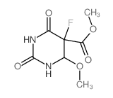 Methyl 5-fluoro-4-methoxy-2,6-dioxohexahydro-5-pyrimidinecarboxylate结构式