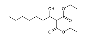 diethyl 2-(1-hydroxyoctyl)propanedioate Structure