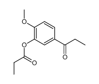 2-Propionyloxy-4-propionylanisol Structure