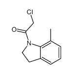1H-Indole, 1-(chloroacetyl)-2,3-dihydro-7-methyl- (9CI) Structure