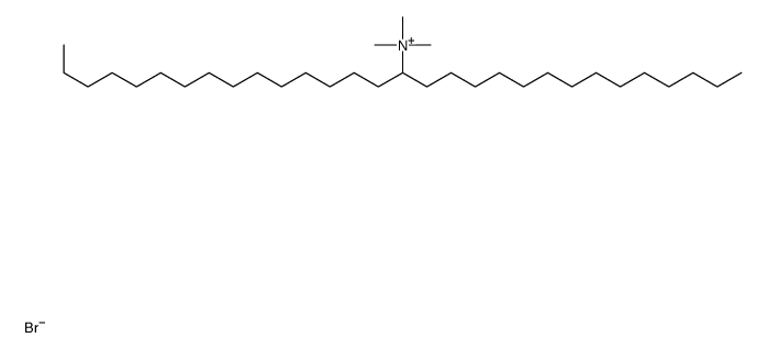 trimethyl(triacontan-15-yl)azanium,bromide Structure