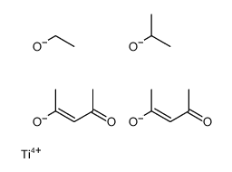 乙氧基二(2,4-戊二酮合-O,O)(2-丙醇合)钛结构式