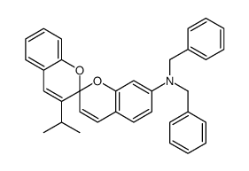 N,N-dibenzyl-3'-isopropyl-2,2'-spirobi[2H-1-benzopyran]-7-amine Structure