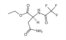 N2-trifluoroacetyl-L-asparagine ethyl ester Structure