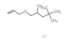 [(3-allyloxy-2-hydroxy)propyl]trimethylammonium chloride Structure
